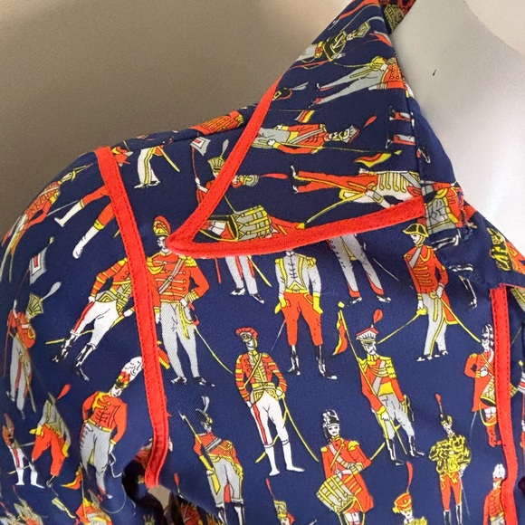 Vintage King James Bold Print Blouse - Picture 1 of 8